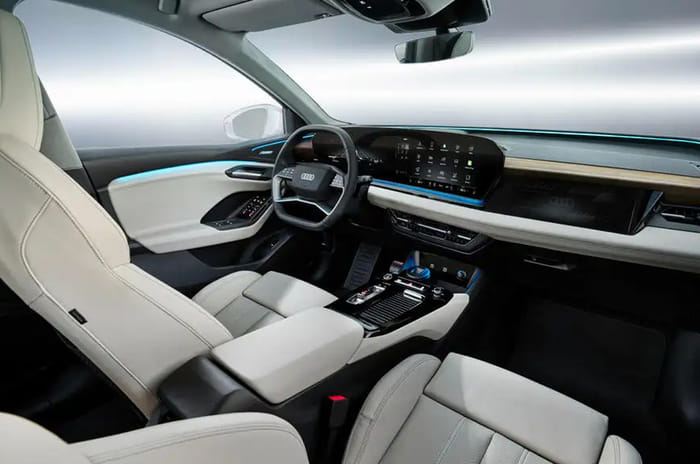 Audi Q6 e-tron SUV interior previews new design theme